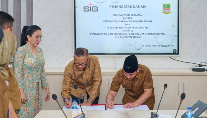 SIG Dukung Pemkab Bekasi Akselerasi Pembangunan Berkelanjutan, Tingkatkan Infrastruktur Berkualitas