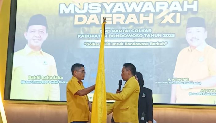 Ady Kriesna Kembali Pimpin Golkar Bondowoso 2025-2030, Prioritaskan Rakyat