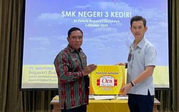 Dukung Mutu Pendidikan, Bogasari dan SMKN 3 Kediri Tandatangani MoU Program ‘Bogasari Mengajar’