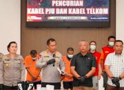 Delapan Pencuri Kabel Telkom dan PJU Ditangkap di Tiga Lokasi