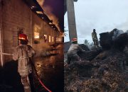 Kebakaran Hebat Hanguskan Gudang Tembakau di Jember, Kerugian Miliaran Rupiah