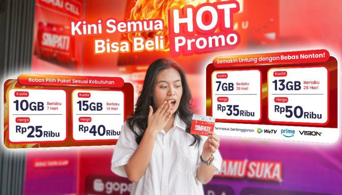 Mudahkan Akses Digital, Telkomsel Hadirkan Paket Hot Promo untuk Seluruh Pelanggan SIMPATI