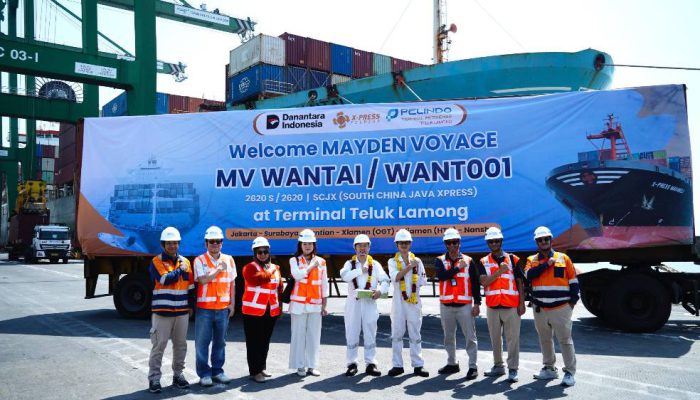SCJX X-Press Feeders Resmi Beroperasi di Teluk Lamong, Tingkatkan Konektivitas Perdagangan ke Tiongkok
