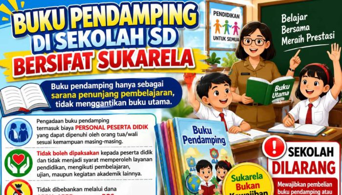 Buku Pendamping Hanya Penunjang Pembelajaran, Bukan Kewajiban Siswa