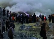 Tingkatkan Keselamatan Wisatawan, BKSDA Pasang ‘Panic Button’ di Bibir Kawah Ijen