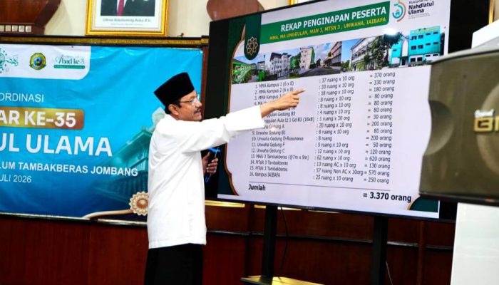 Tambakberas Siap Gelar Muktamar Ke-35 NU, 3.370 Kamar Disediakan bagi Peserta
