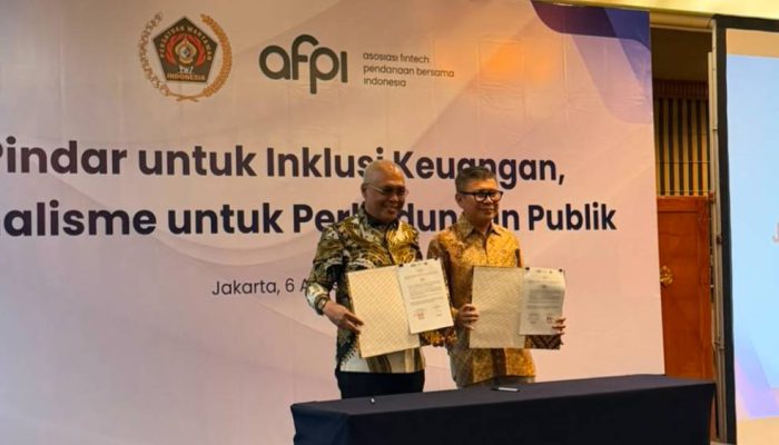PWI dan AFPI Teken MoU, Perkuat Literasi Pindar dan Edukasi Publik Cegah Pinjol Ilegal