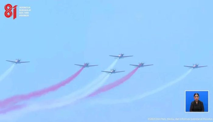HUT ke-81 RI, 81 Alutsista TNI AU Tampil dalam Demo Udara di Langit Jakarta