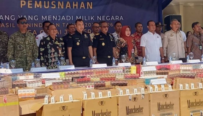 Bea Cukai Jember Musnahkan 7,4 Juta Batang Rokok Ilegal Bernilai Rp 10,5 Miliar