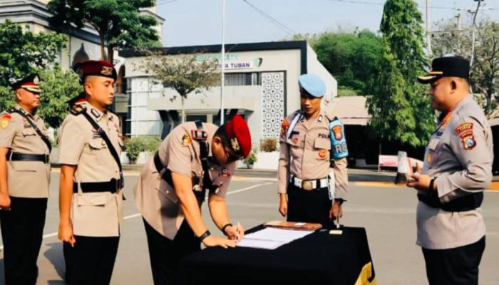 Polresta Tuban Bongkar Pasang Pejabat Utama, Sejumlah Perwira Dapat Tugas Baru