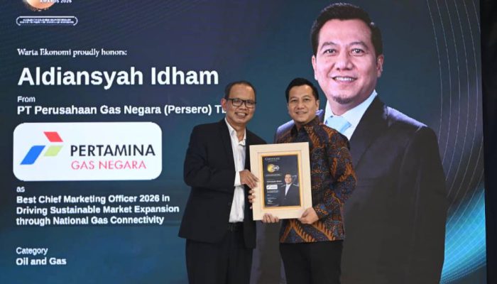 Strategi Komersial PGN Perluas Pasar Gas Bumi, Aldiansyah Idham Raih Best CMO Award 2026