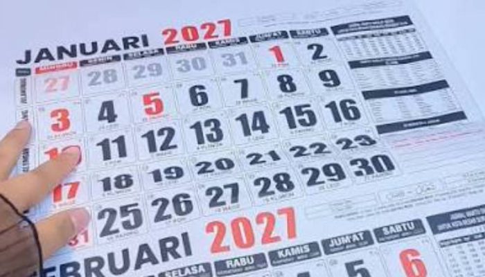 Jadwal Libur Nasional 2027 Lengkap, Ada 18 Hari Libur dan 8 Cuti Bersama