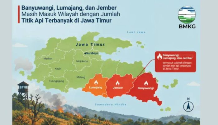 BMKG Ungkap Hotspot Jawa Timur, Jember-Lumajang-Banyuwangi Jadi Perhatian